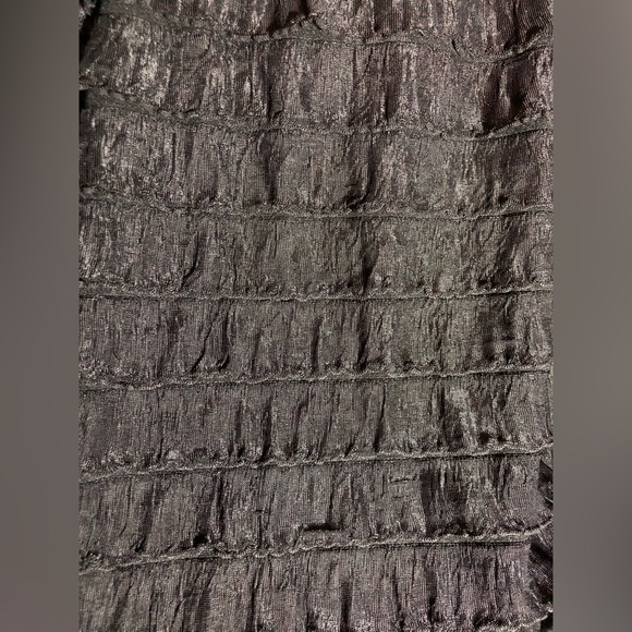 NEW Lavish Black Ruffled Skirt L Made in the U.S.A. - Picture 5 of 8